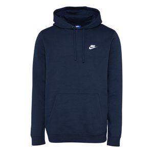 Nike Sportswear Mikina 'Club'  tmavě modrá / bílá