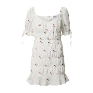 Missguided Letní šaty 'Broderie Embroidered'  bílá