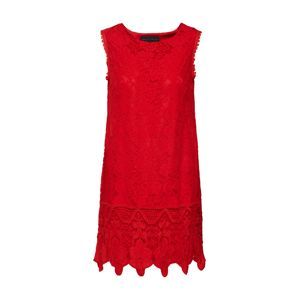 Mela London Koktejlové šaty 'SLEEVELESS LACE BORDER DRESS'  červená