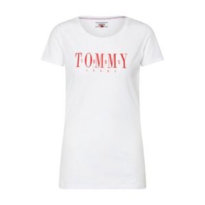Tommy Jeans Tričko 'TJW CASUAL TOMMY TEE'  červená / bílá