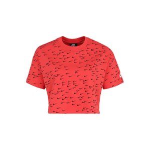 Nike Sportswear Tričko 'ESSNTL'  červená / černá