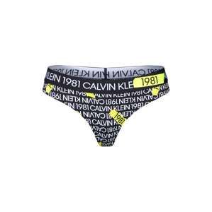 Calvin Klein Underwear Tanga  žlutá / černá