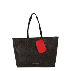 Calvin Klein Nákupní taška 'MONO'  černá / hnědá