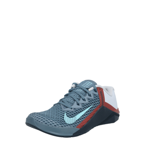 NIKE Sportovní boty 'Metcon 6'  kouřově modrá / azurová / bílá / červená