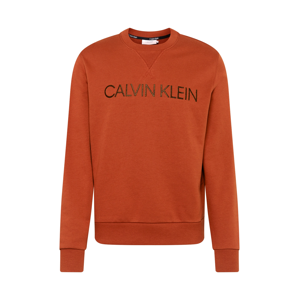 Calvin Klein Mikina 'Embroidery'  hnědá