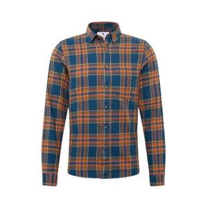 Revolution Košile 'Munk'  modrá / khaki / oranžová