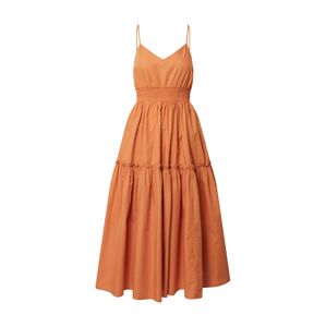 SELECTED FEMME Letní šaty 'SLFCARLOTTA MIDI STRAP DRESS B'  oranžová