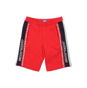Jack & Jones Junior Kalhoty 'JJIMAXIT SWEAT VIY JR'  tmavě modrá / červená / bílá