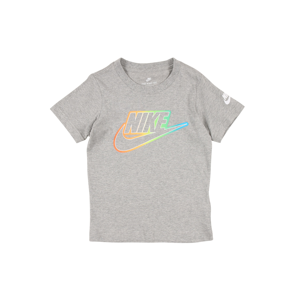Nike Sportswear Tričko  tmavě šedá / oranžová / světlemodrá