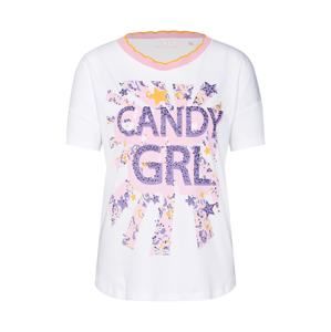 Rich & Royal Tričko 'Candy GRL'  fialová / pink / bílá