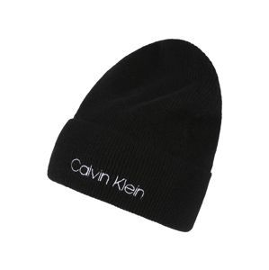 Calvin Klein Čepice 'BOILED WOOL'  černá / bílá
