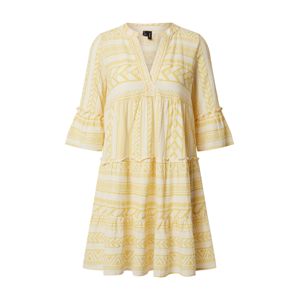 VERO MODA Letní šaty 'VMDICTHE'  žlutá / bílá