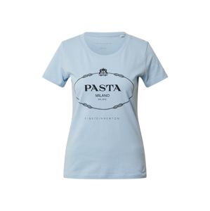 EINSTEIN & NEWTON Tričko 'Pasta T-Shirt'  černá / světlemodrá